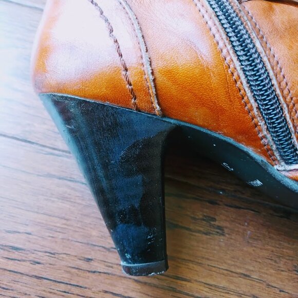 Browns Tan Brown Boots - Made in Italy - Women's Size 37 - Picture 9 of 9